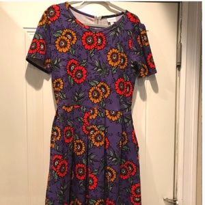 Lularoe Amelia Dress- Large - floral print